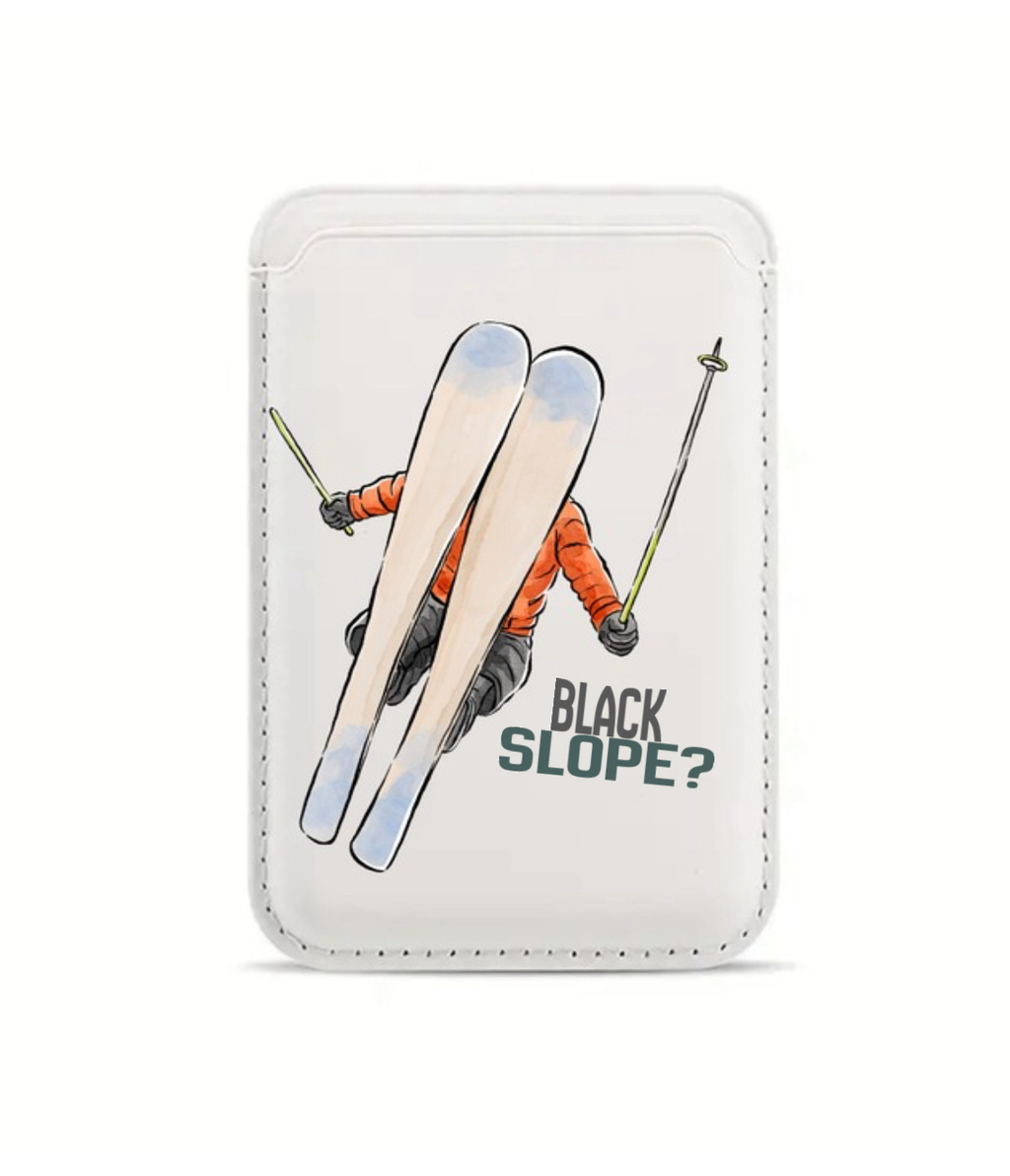 Black Slope MagSafe Card Holder